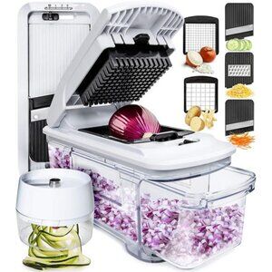 Mandoline Slicer for Kitchen - Vegetable Chopper, Onion Potato Food